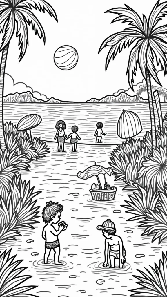 printable coloring pages of summer